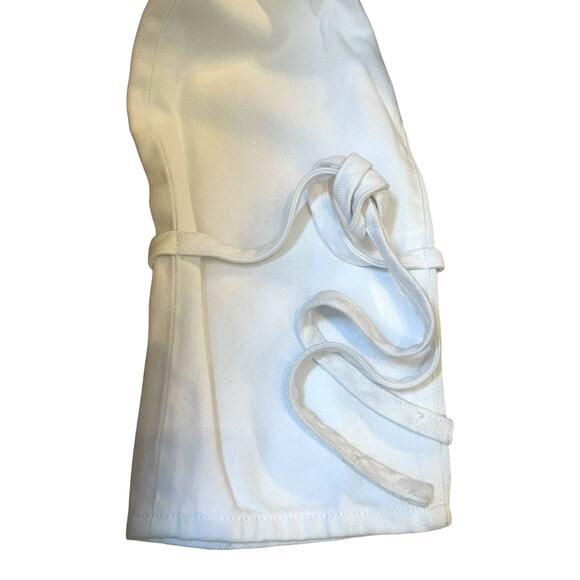 Good American Good Boy Ankle Wrap Pants White Denim Curvy Jeans | Sz 2 / 26 NEW! - Picture 12 of 12